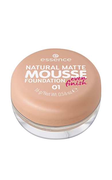 Essence Natural Matte Mousse Foundation 01 - 16gr