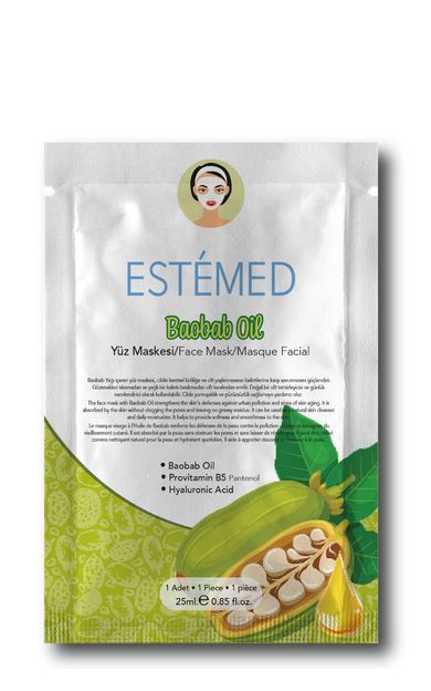 ESTEMED Baobab Yağlı Kağıt Maske-baobab Oil Sheet Mask 