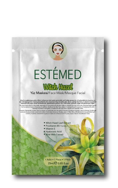 ESTEMED Cadı Fındığı Kağıt Maske-witch Hazel Sheet Mask 