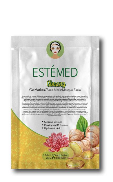 ESTEMED Ginseng Kağıt Maske-ginseng Sheet Mask 