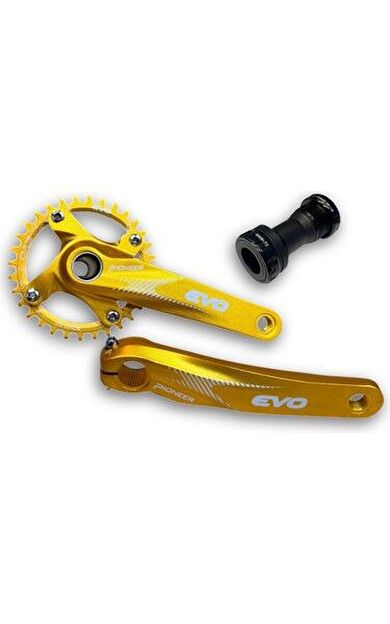 Evo Pioneer Tek Yaprak Aynakol 170MM Hollowtech Göbek  Farklı Renklerde 1001221013_GOLD