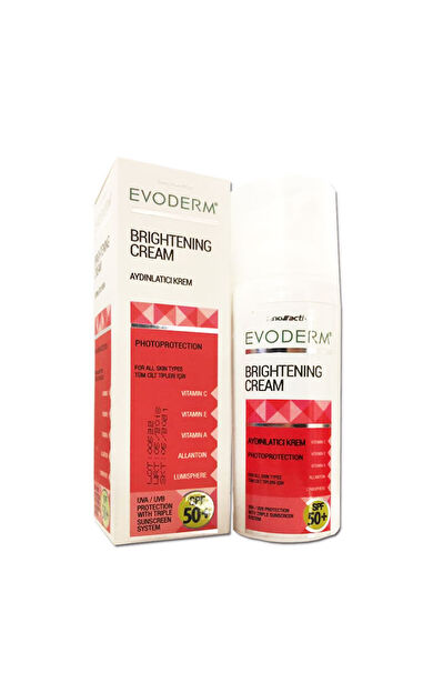 Evoderm Brightening SPF 50+ Aydınlatıcı Krem 50 ml