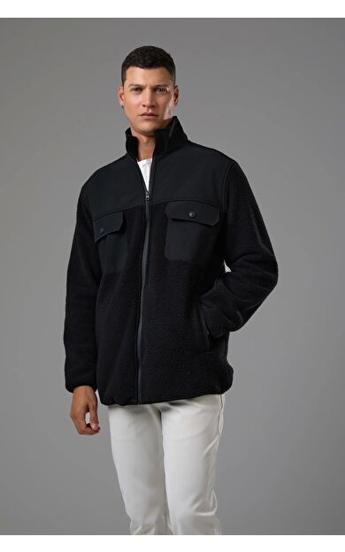 Exuma Erkek Peluş Polar 2511197 Siyah