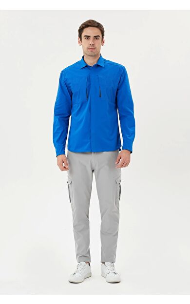 Exuma Uzun Kollu Outdoor Gömlek 1417018 Sax