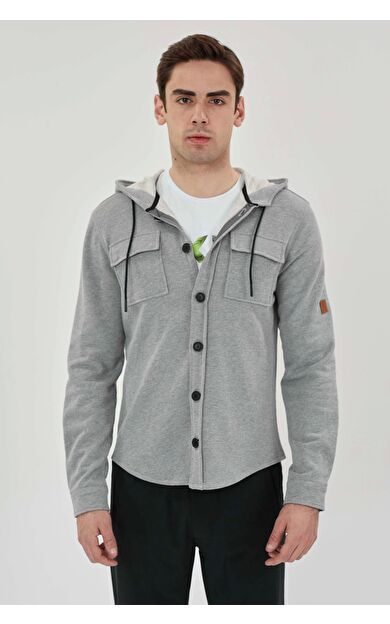 Exuma Erkek Triko Gömlek 2417011 Grey
