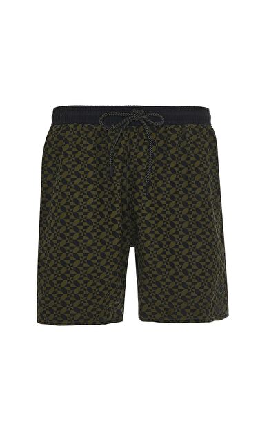 Exuma Erkek Baskılı Deniz Şortu 1415032 108-khakı prınt