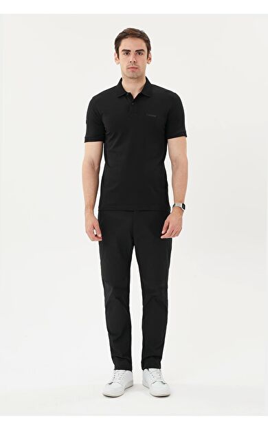 Exuma Erkek Polo Yaka T-shırt 1412036 010-black