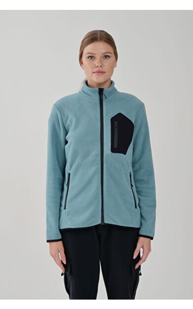 Exuma Tam Fermuarlı Kadın Polar 2322003 Mınt