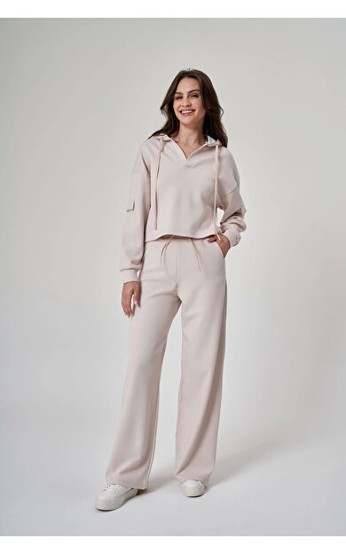 Exuma Kadın Eşofman Altı - 1528011 Pudra