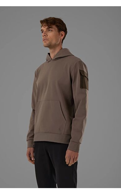 Exuma Erkek Kapüşonlu Sweatshırt 2519007 Vızon