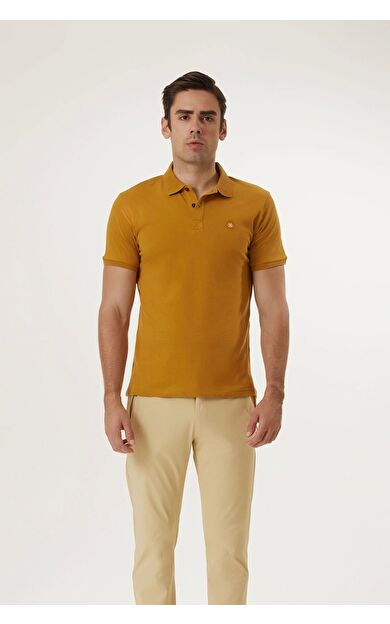 Exuma Polo Yaka T-shırt 1412037 738-hardal