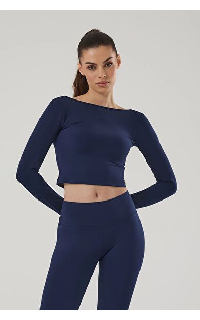 Exuma Kadın Uzun Kollu Üst Lacivert