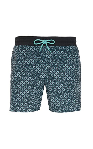 Exuma Erkek Baskılı Deniz Şortu 1415033 107-mınt prınt