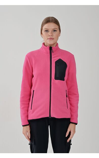 Exuma Tam Fermuarlı Kadın Polar 2322003 Pembe