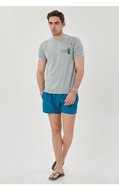 Exuma Erkek Petrol Yeşili Deniz Şortu 1015031-483 Petrol mavisi