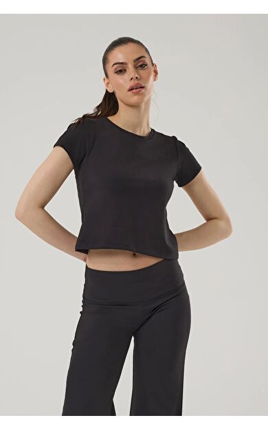 Exuma Kadın Antreman T-shırt 4014 Si̇yah