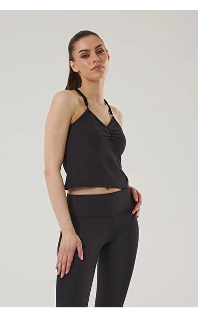 Exuma Kadın Kolsuz Antreman Üst Si̇yah