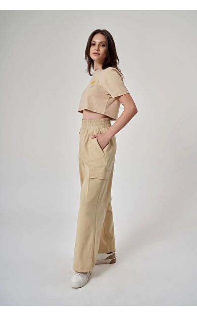 Exuma Kadın Pantolon-1523021 Bej