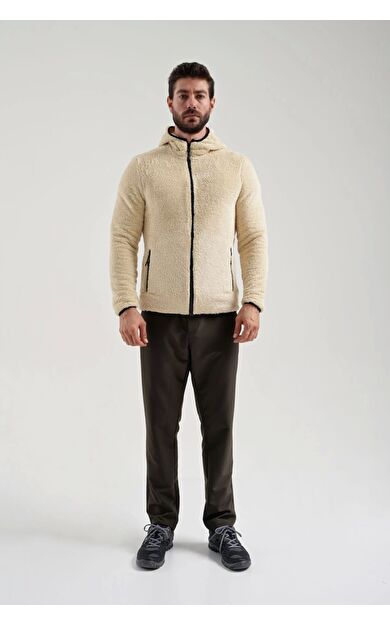 Exuma Erkek Peluş Tam Fermuarlı Polar 2312251 058-stone