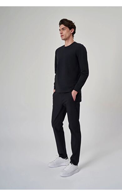 Exuma Erkek Uzun Kollu T-shırt 1512129 Siyah