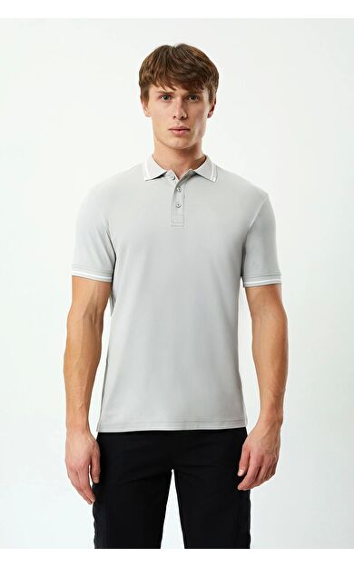 Exuma Erkek Polo Yaka T-shırt - 1512143 Gri