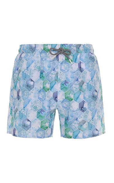 Exuma Erkek Baskılı Deniz Şortu 1015041-p303 Dıgıtal prınt