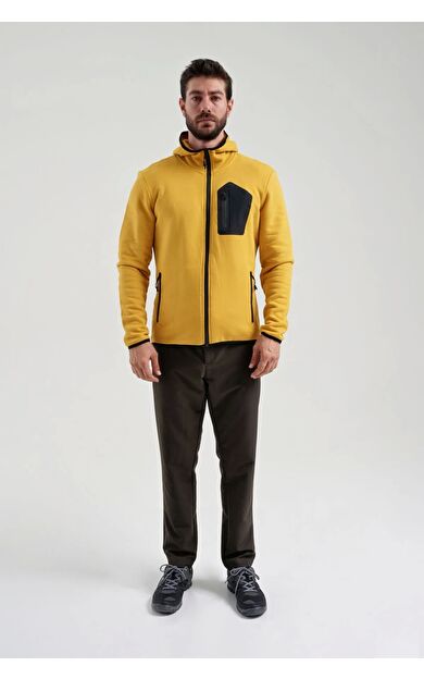 Exuma Erkek Tam Fermuarlı Sweatshırt 2312250 810-camel