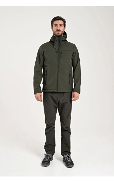 Exuma Erkek Softshell Mont 2311100 Haki