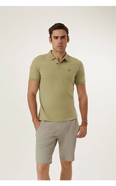 Exuma Polo Yaka T-shırt 1412037 Olıve