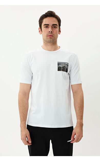 Exuma Erkek Baskılı T-shırt 1412072 Whıte