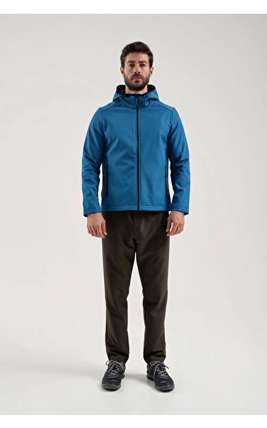 Exuma Erkek Softshell Mont 2311161 Petrol mavisi