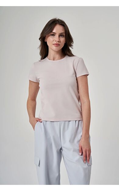 Exuma Kadın Tshırt 1522188 Pudra