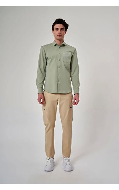 Exuma Erkek Gömlek - 1517020 Yeşil