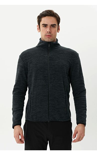 Exuma Erkek Tam Fermuarlı Polar 2112126 065-dark grey