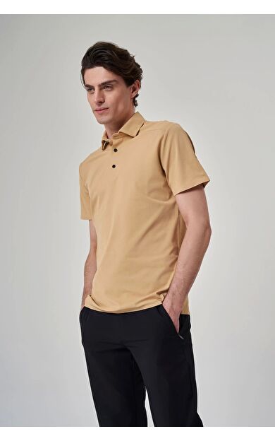 Exuma Polo Yaka T-shırt 1412034 738-hardal