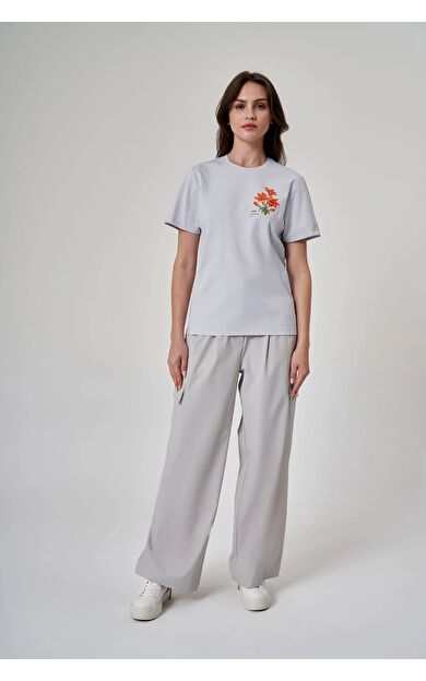 Exuma Kadın Tshırt-1522117 Buz mavisi