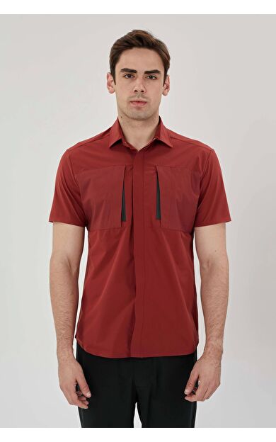 Exuma Erkek Outdoor Gömlek 1417017 677-bordeaux