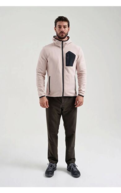Exuma Erkek Tam Fermuarlı Sweatshırt 2312250 Powder