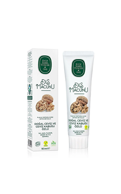 Eyüp Sabri Tuncer Doğal Ceviz ve Ceviz Kabuğu Özlü Diş Macunu 90 ml