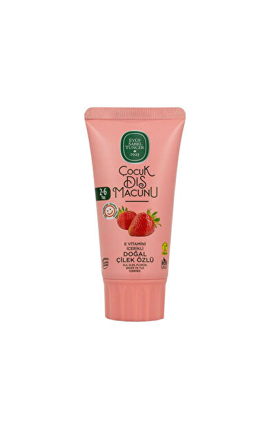 Eyüp Sabri Tuncer Doğal Çilek Özlü 2-6 Yaş Çocuk Diş Macunu 60 Ml