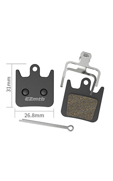 EZmtb BP1021 Yarı Metal Balata Hope Tech X2/Mini X2 Pro/Race X2/Tech 3 X2 ve Race EvoX2 Uyumlu DSC-640