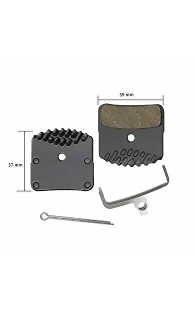 EZmtb BP1024 Yarı Metal Soğutuculu Balata Shimano Mtb Deore/SLX/Saint/Zee/XT Uyumlu DSC-649