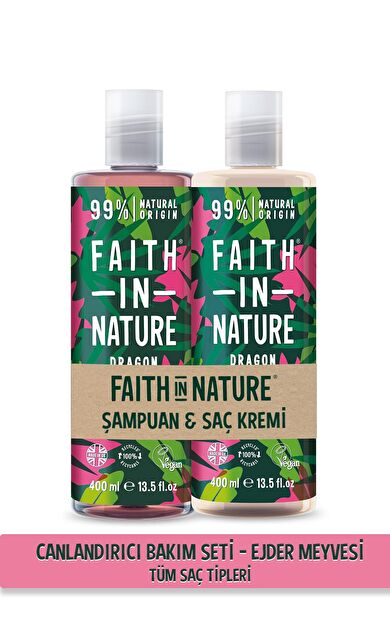 Faith In Nature %99 Doğal Canlandırıcı Şampuan&Saç Kremi Ejder Meyvesi