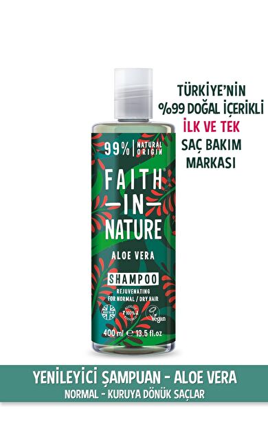 %99 Doğal Yenileyici Şampuan Aloe Vera Normal&Kuruya Dönük Saçlar İçin