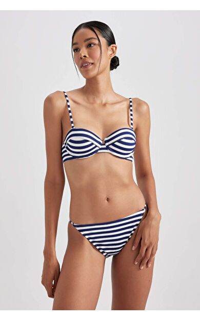 DeFactoFit Fall in Love Regular Fit Çizgili Bikini Alt A9458AX23HSNV30
