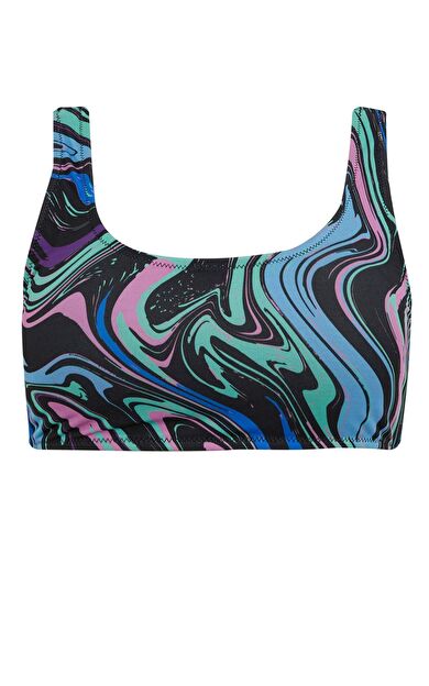 DeFactoFit Fall in Love Regular Fit Batik Desenli Bikini Üstü