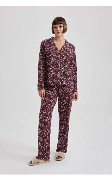 DeFacto Fall in Love Regular Fit Desenli Pijama Altı