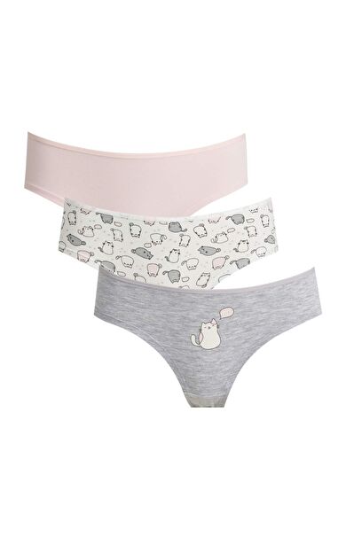 Fall in Love 3'lü Hipster Paketli Slip Külot