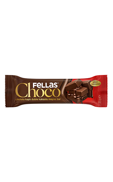 FELLAS Choco Çikolata Kaplı Duble Kakaolu Meyve Bar 35g