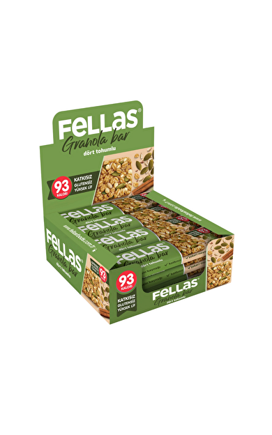 FELLAS Dört Tohumlu Granola Bar 23g x 12 Adet